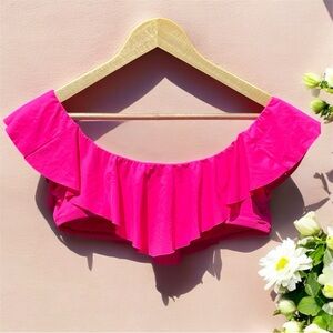 TRINA TURK Swim Ruffle Off The Shoulder Bikini Top
